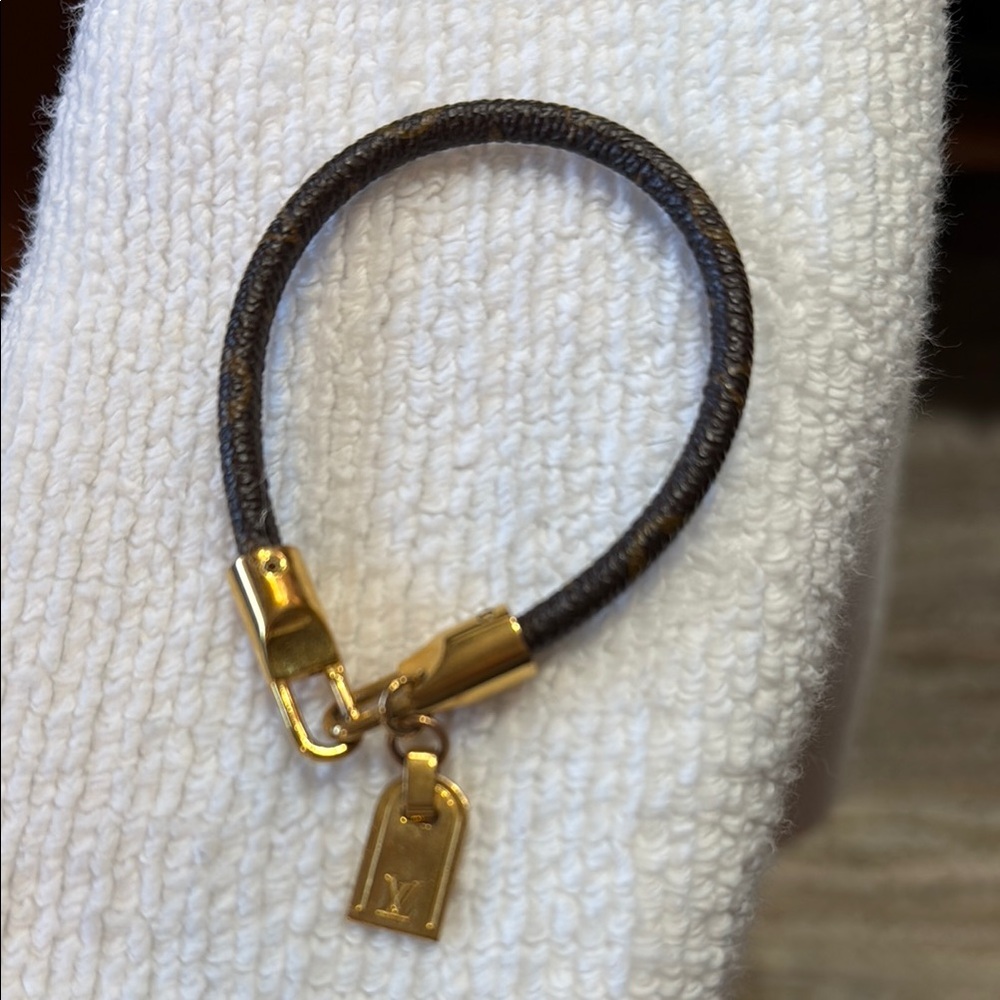 Louis Vuitton Monogram Bracelet with Charm